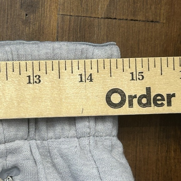 Gymshark Joggers Womens M Gray Fleece Sweatpants Drawstring Pockets Active *HOLE - Picture 14 of 16